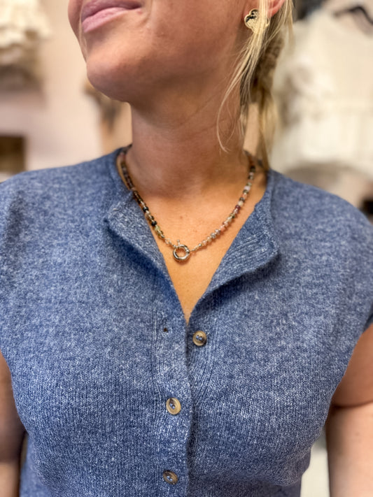 Smokey Canyon Beaded Necklace