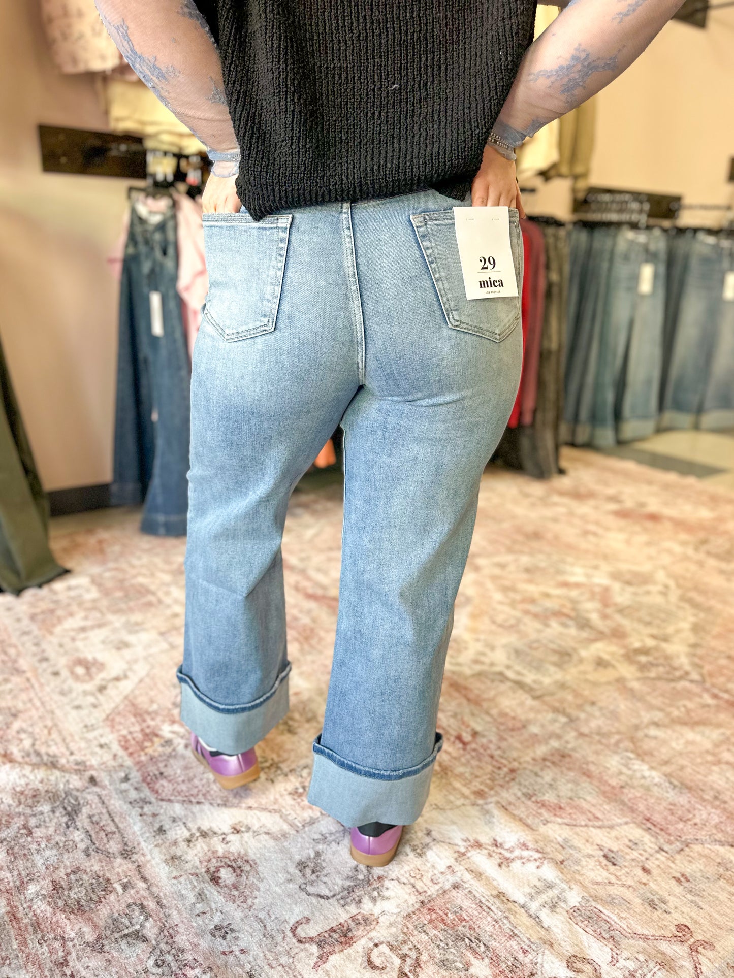 MICA: High Rise Tummy Tuck Wide Leg