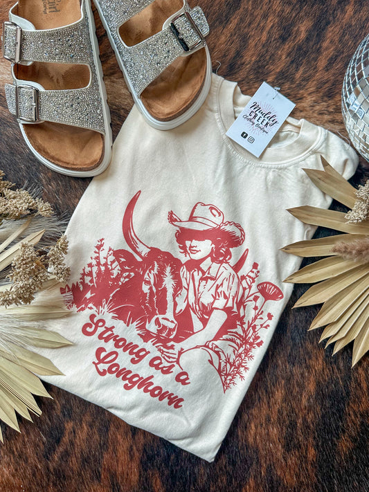Strong as a Longhorn Graphic Tee