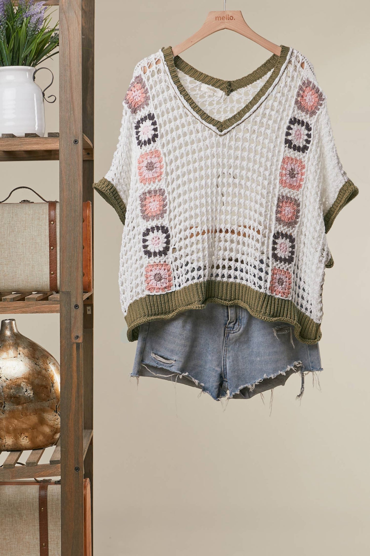 Crochet Oversized Knit Sweater