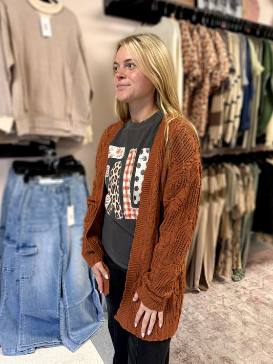 CURVY: Copper Canyon Cardigan