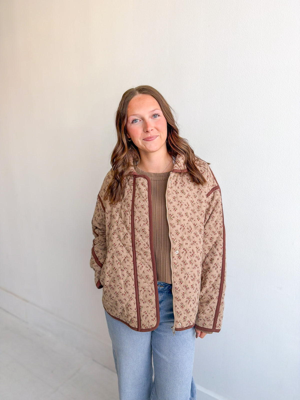 Vintage Floral Quilted Jacket