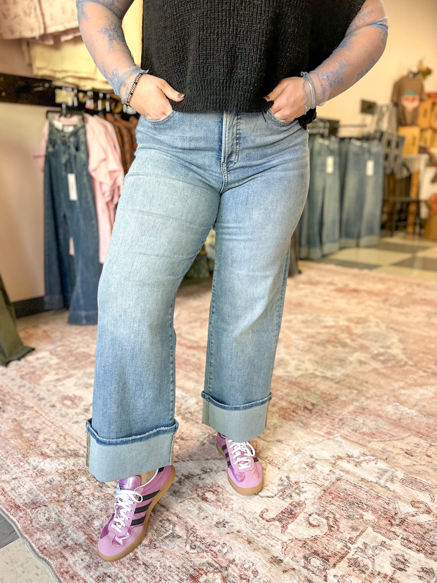MICA: High Rise Tummy Tuck Wide Leg