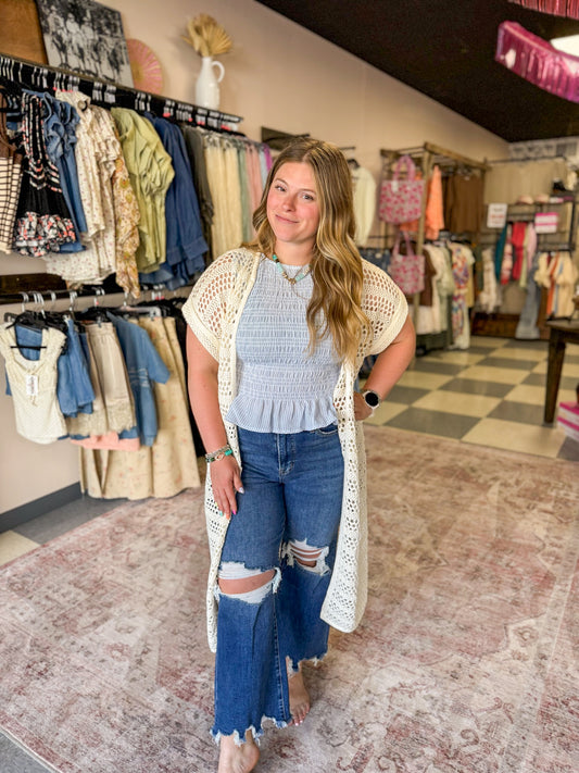Breeze Crocheted Cardigan