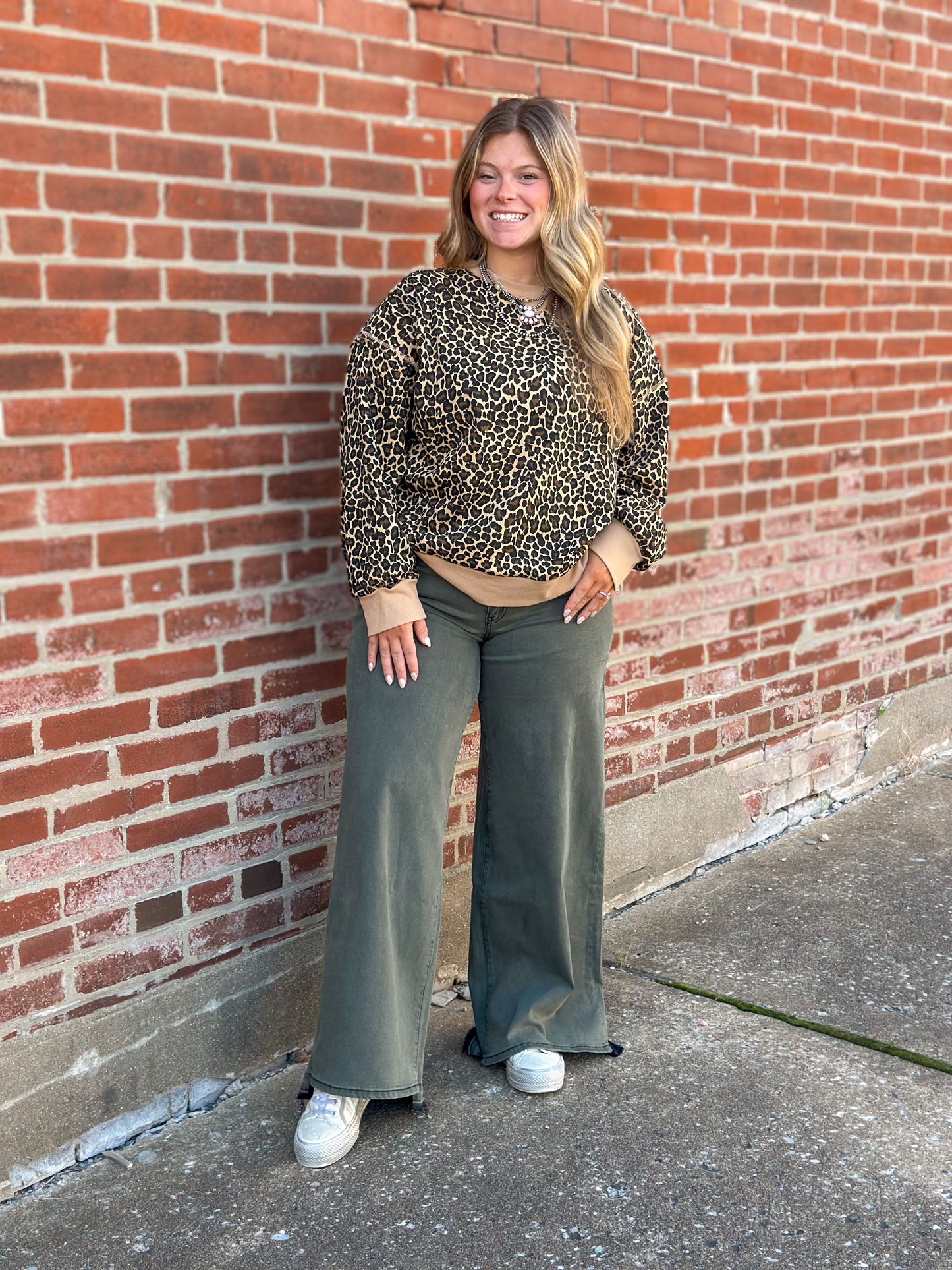 Oversized Leopard Pullover