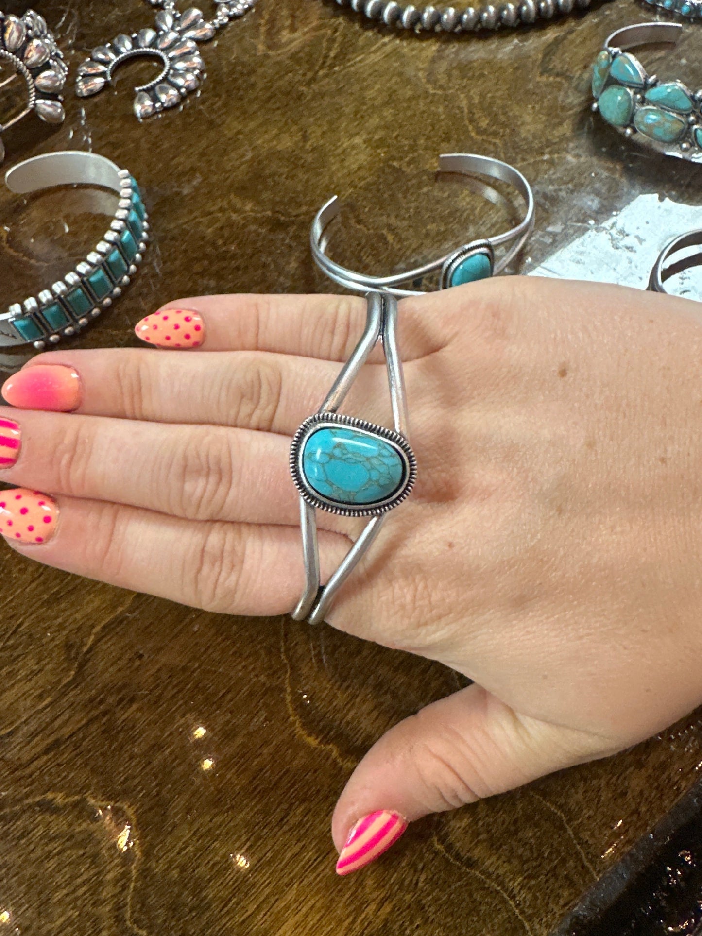 Cheyanne Faux Turquoise Cuff