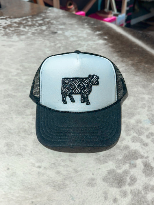 Aztec Cow Trucker Hat