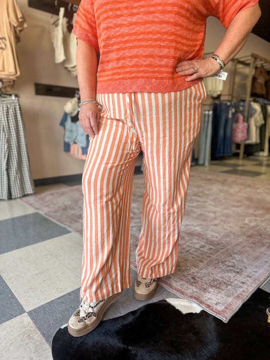 Delta Rae Striped Pants