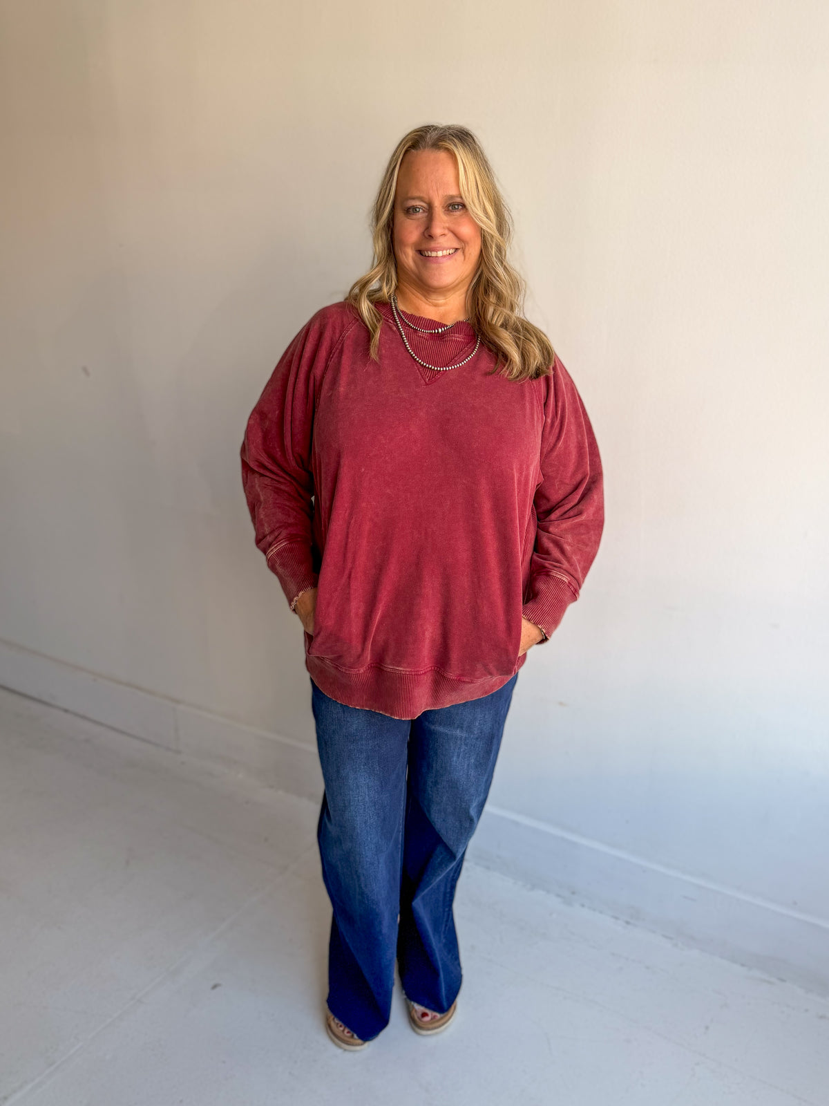 Cabernet Vintage French Terry Pullover