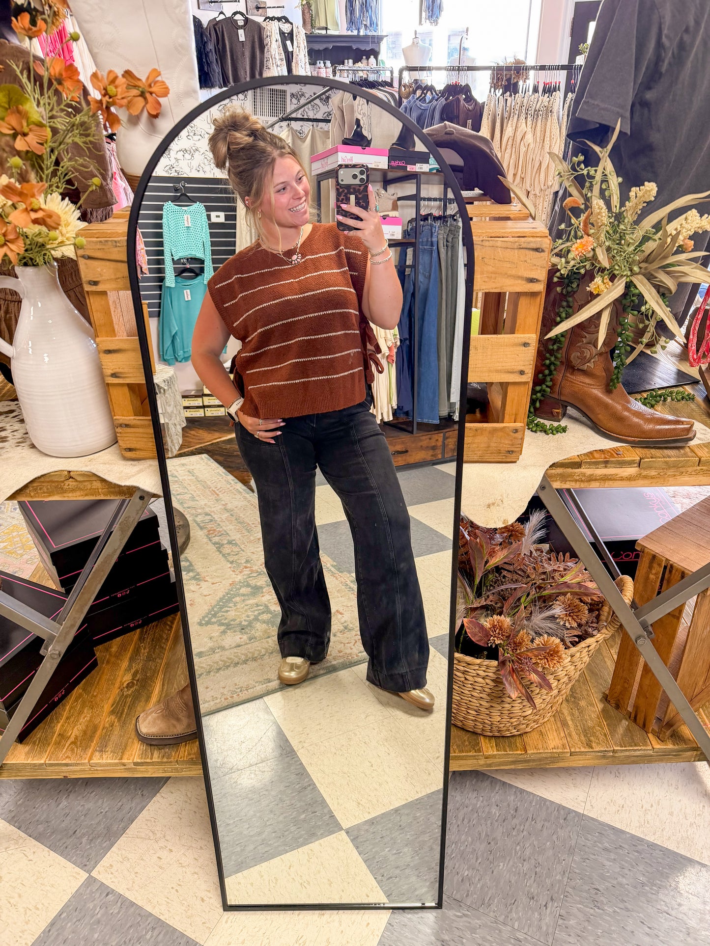 Rylee Striped Sweater Vest