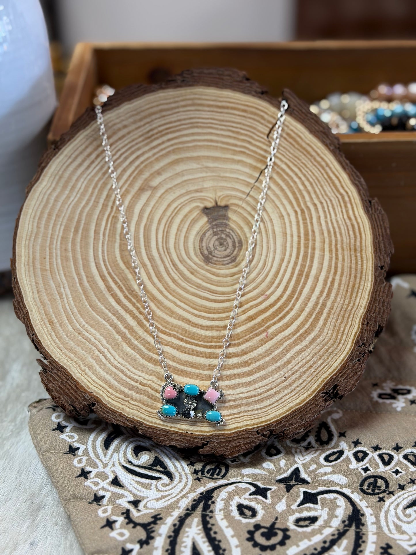 Turquoise Candy Pendant Necklace