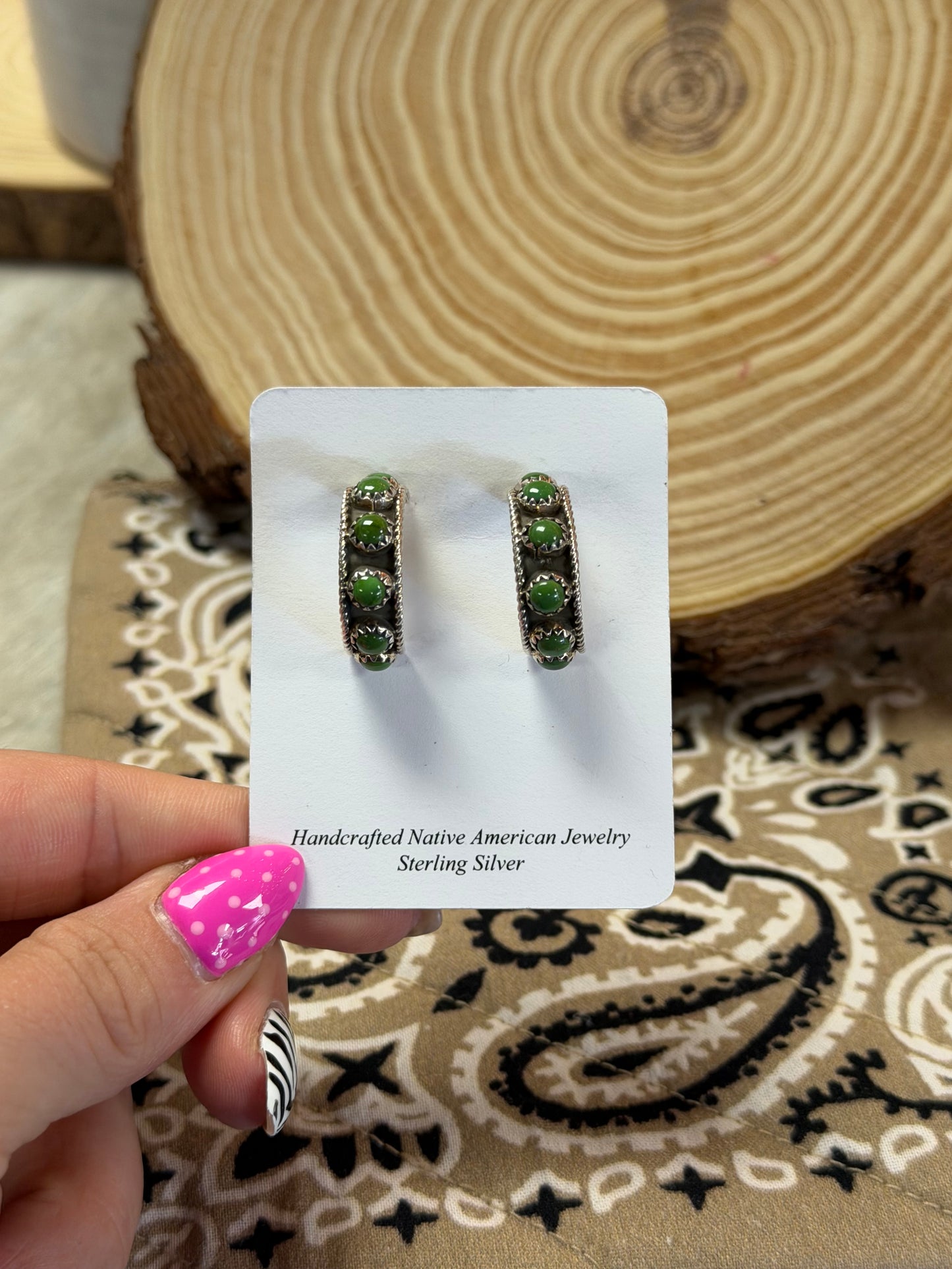 Sonoran Gold Turquoise Hoops