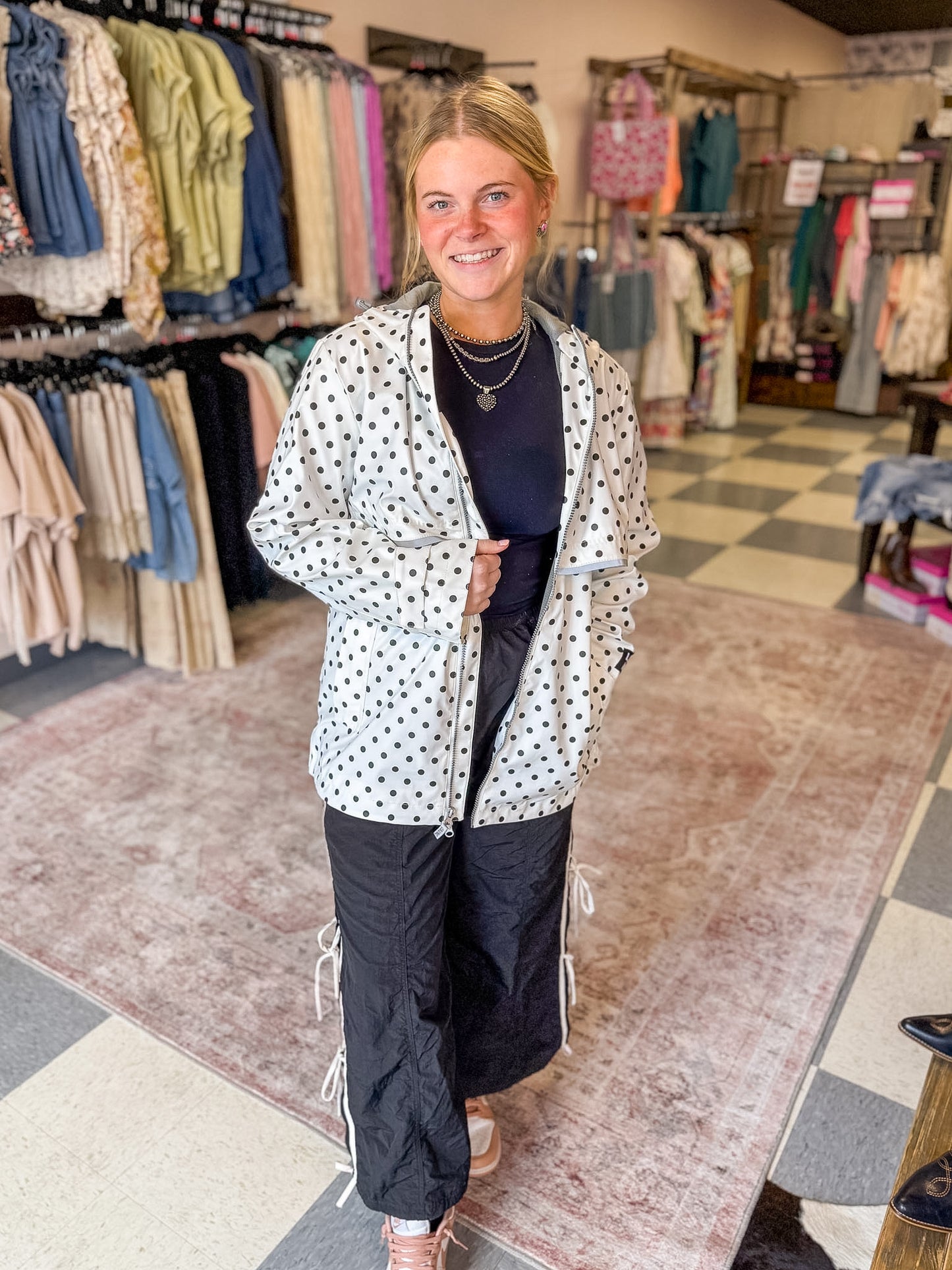 Lulu Mac Polka Dot Rain Coat