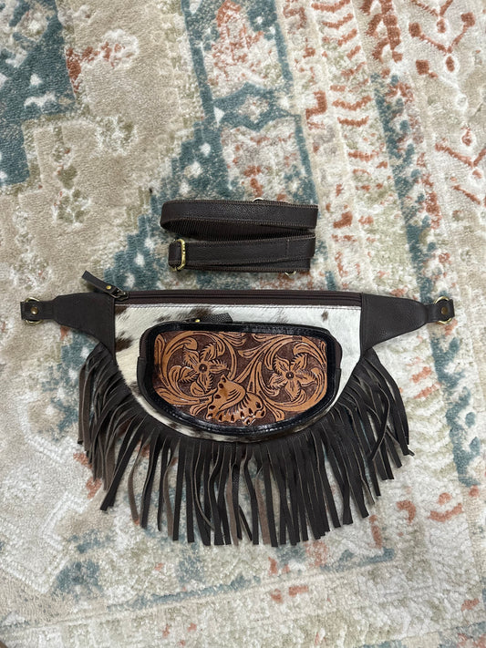 Wild West Cowhide Belt Bag