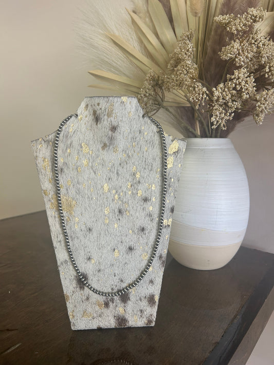 20" 4MM Navajo Pearl Necklace