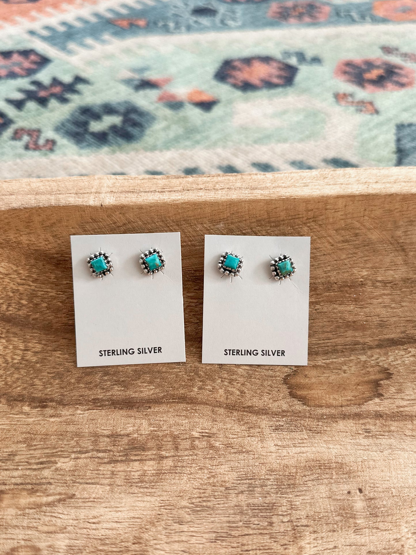 Saline Kingman Turquoise Studs