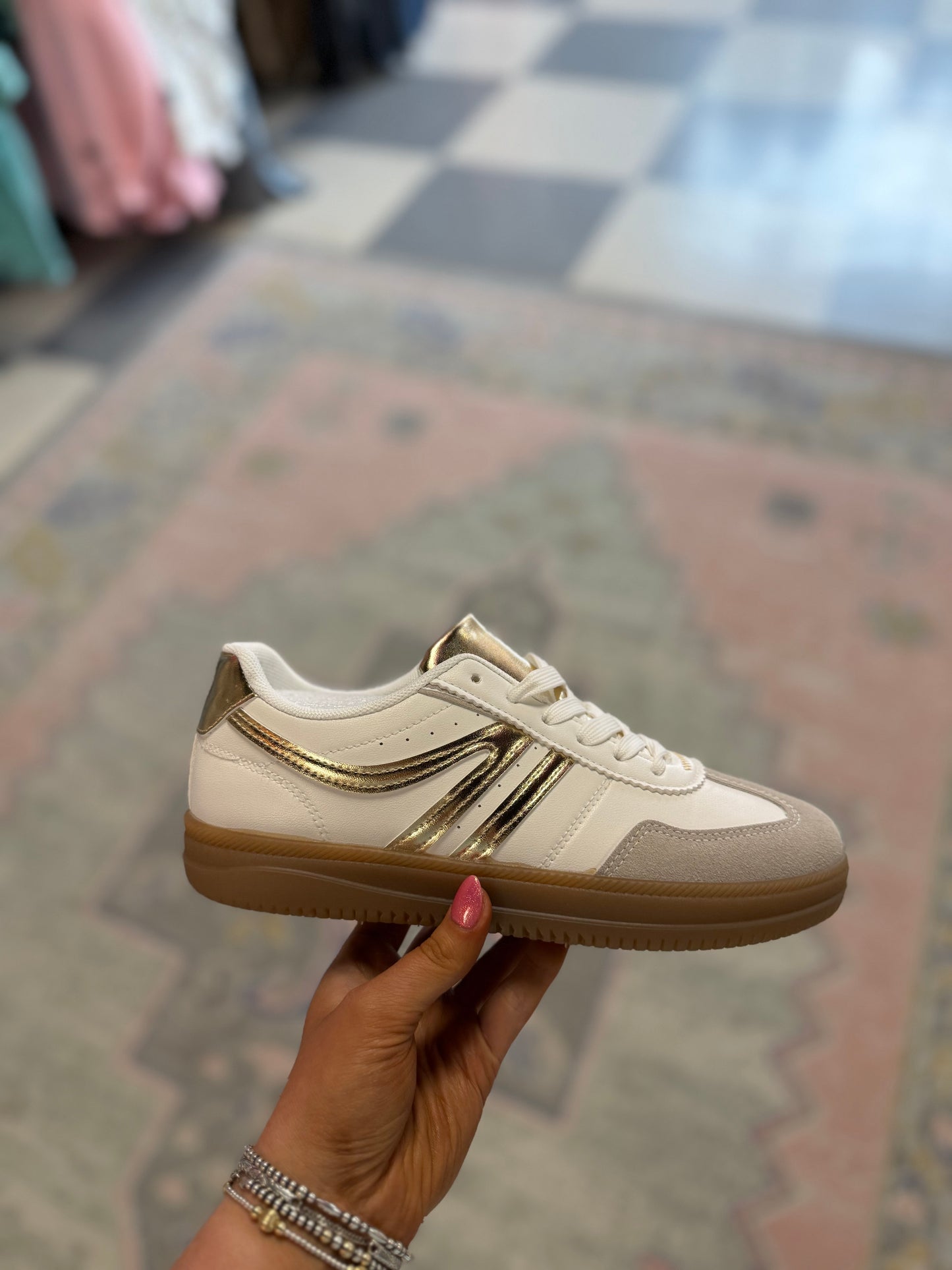 Bailey Gold Detail Sneaker