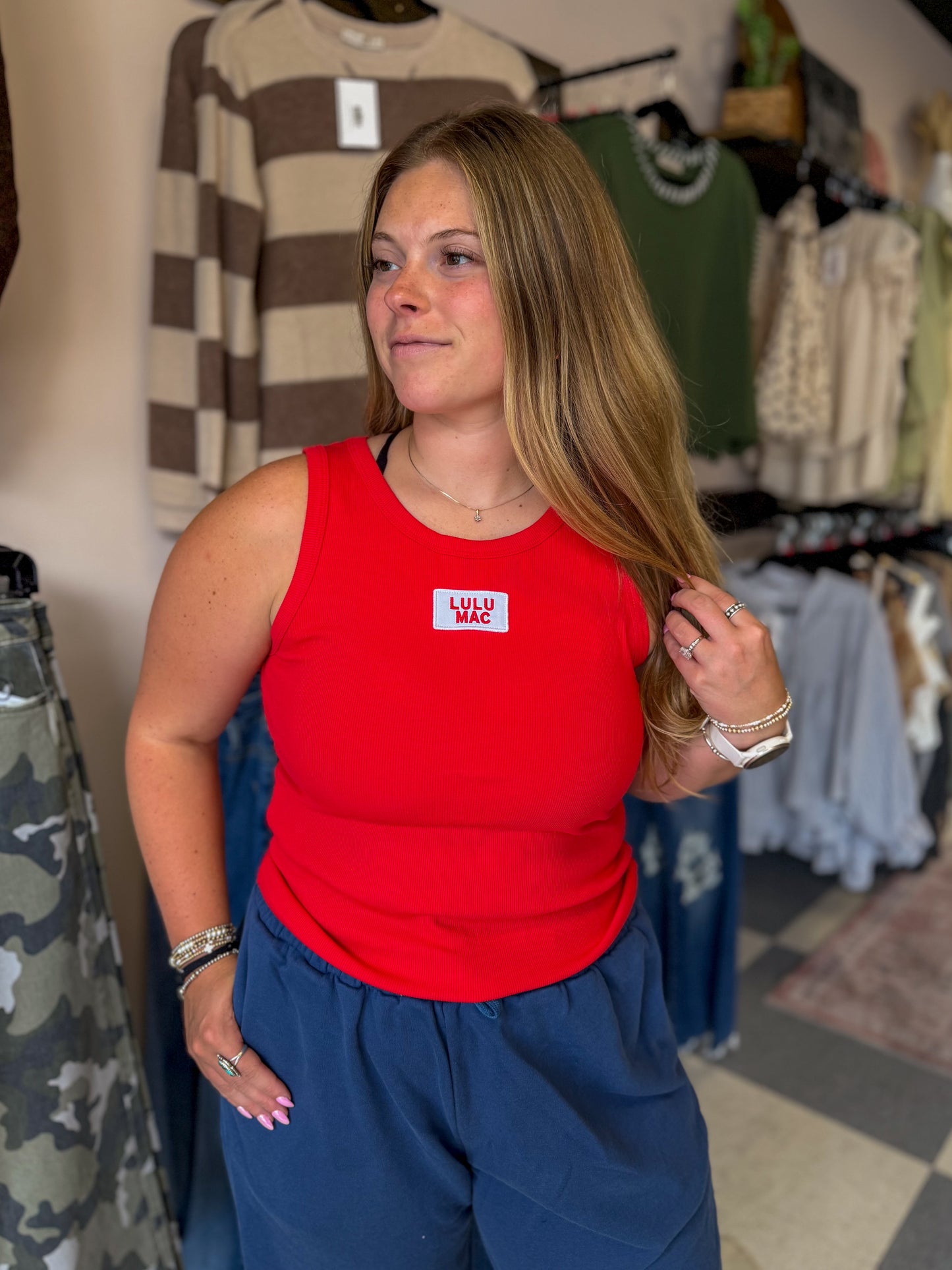Lulu Mac: Tank in Red