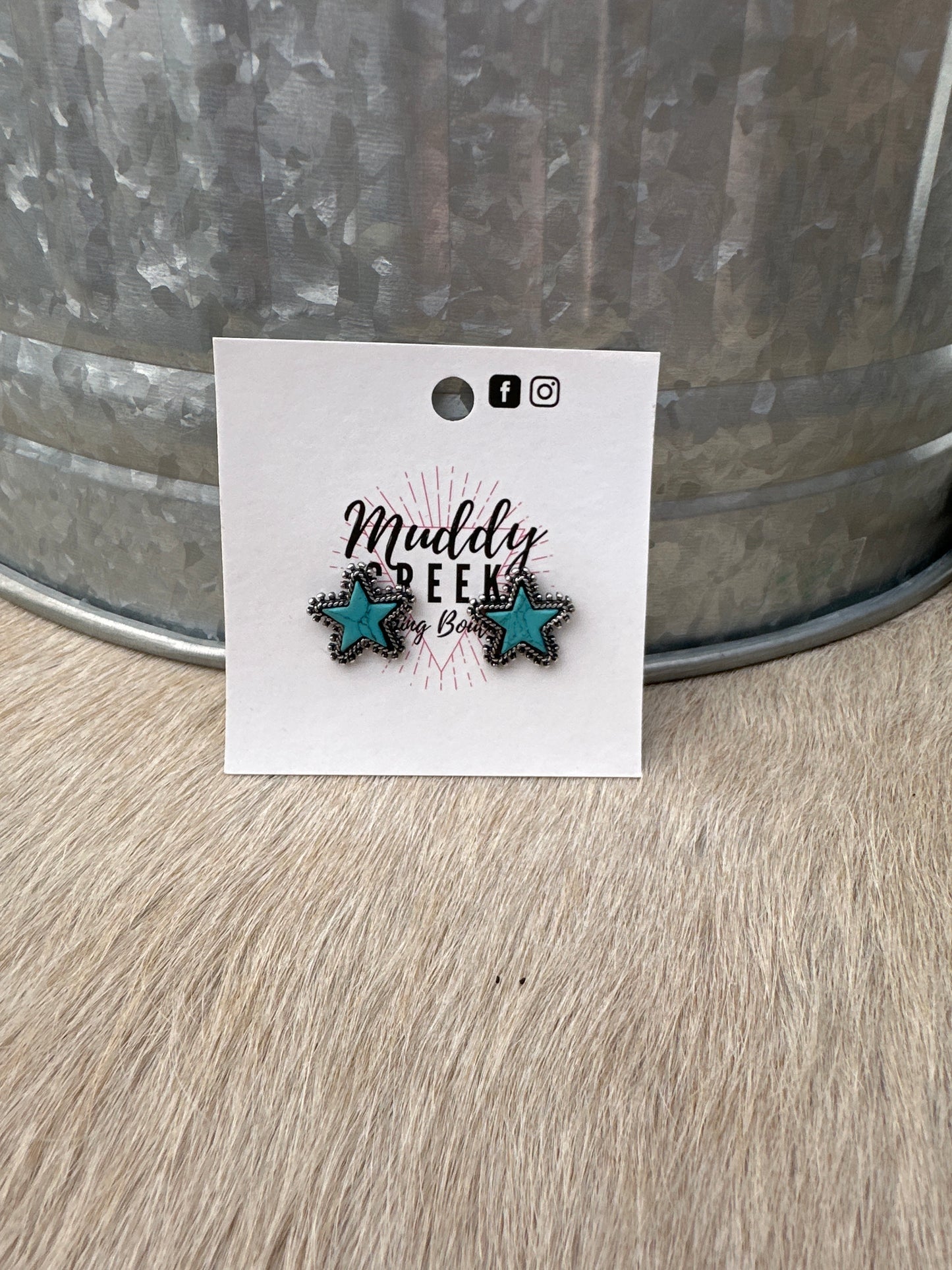 Starry Night Turquoise Earrings