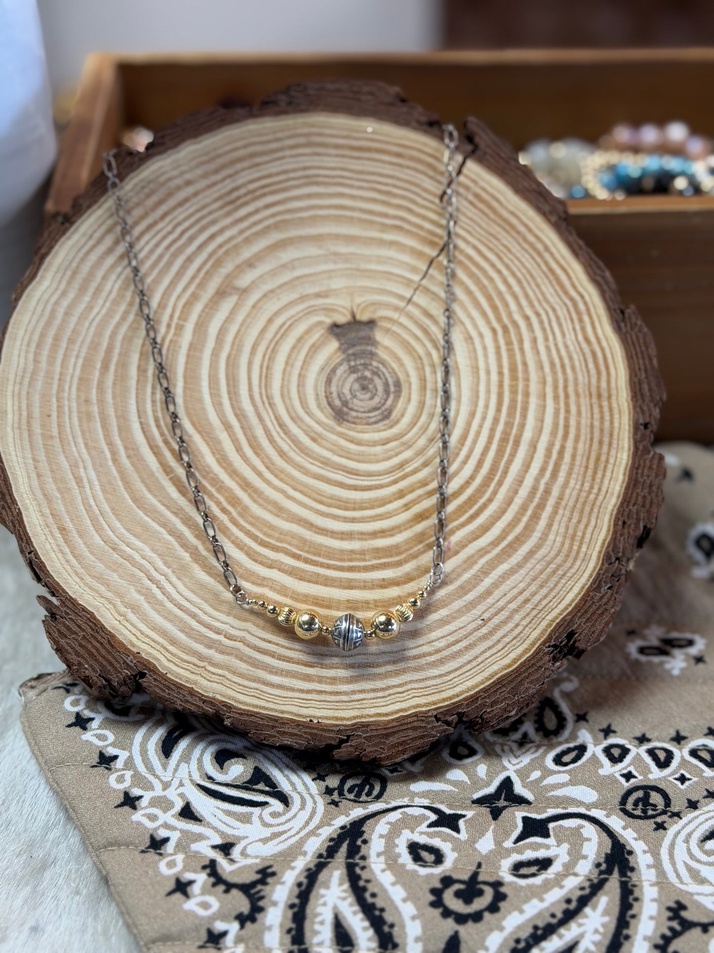Mixed Metal Native Necklace