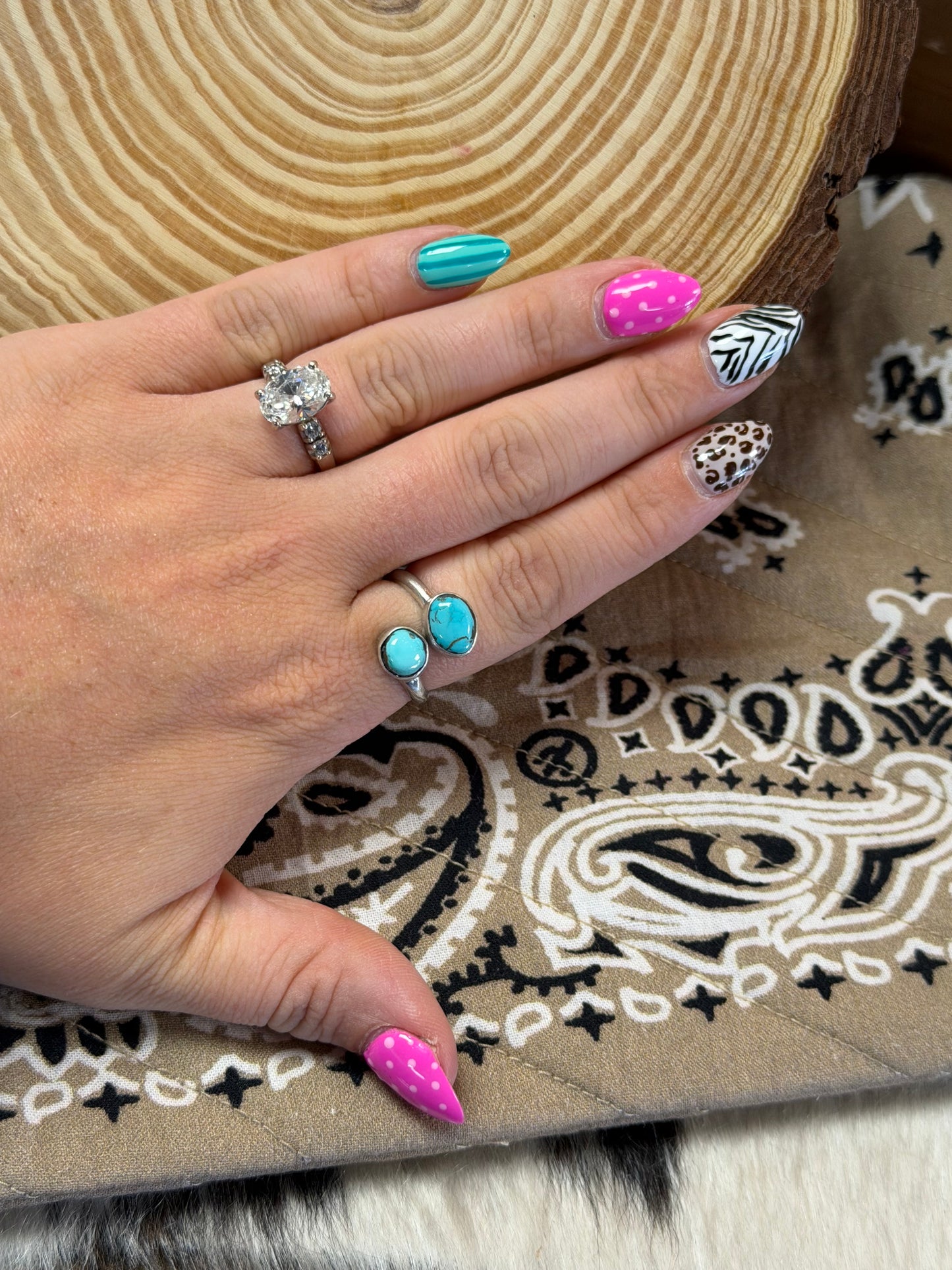 #1 Twisted Teardrop Adjustable Ring