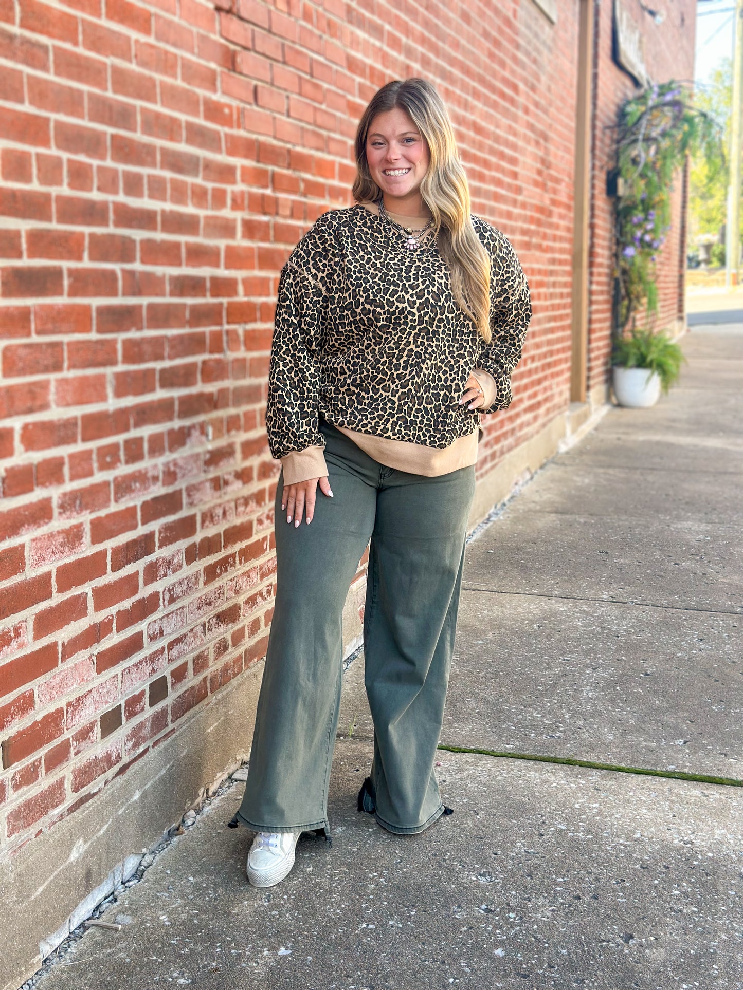 Oversized Leopard Pullover