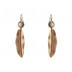 Gold Leaf Drop Earring