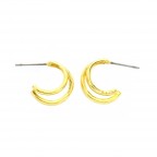 Go for the Gold Double Hoop Earring