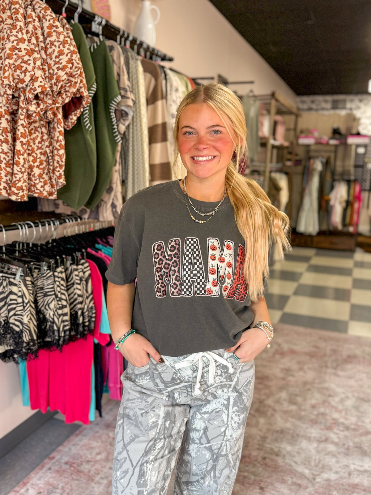 Fall Mama Printed Graphic Tee