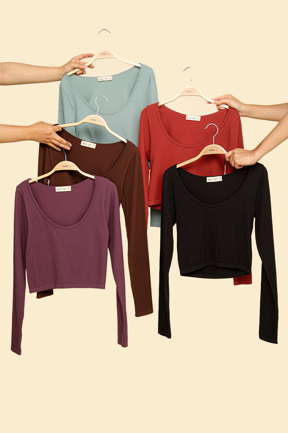 Demi Cropped Long Sleeve