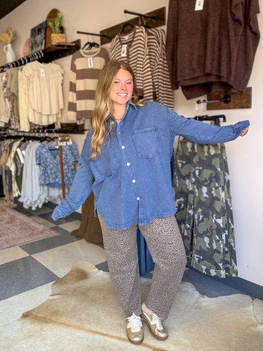 Blue Jean Baby Super Soft Button Up
