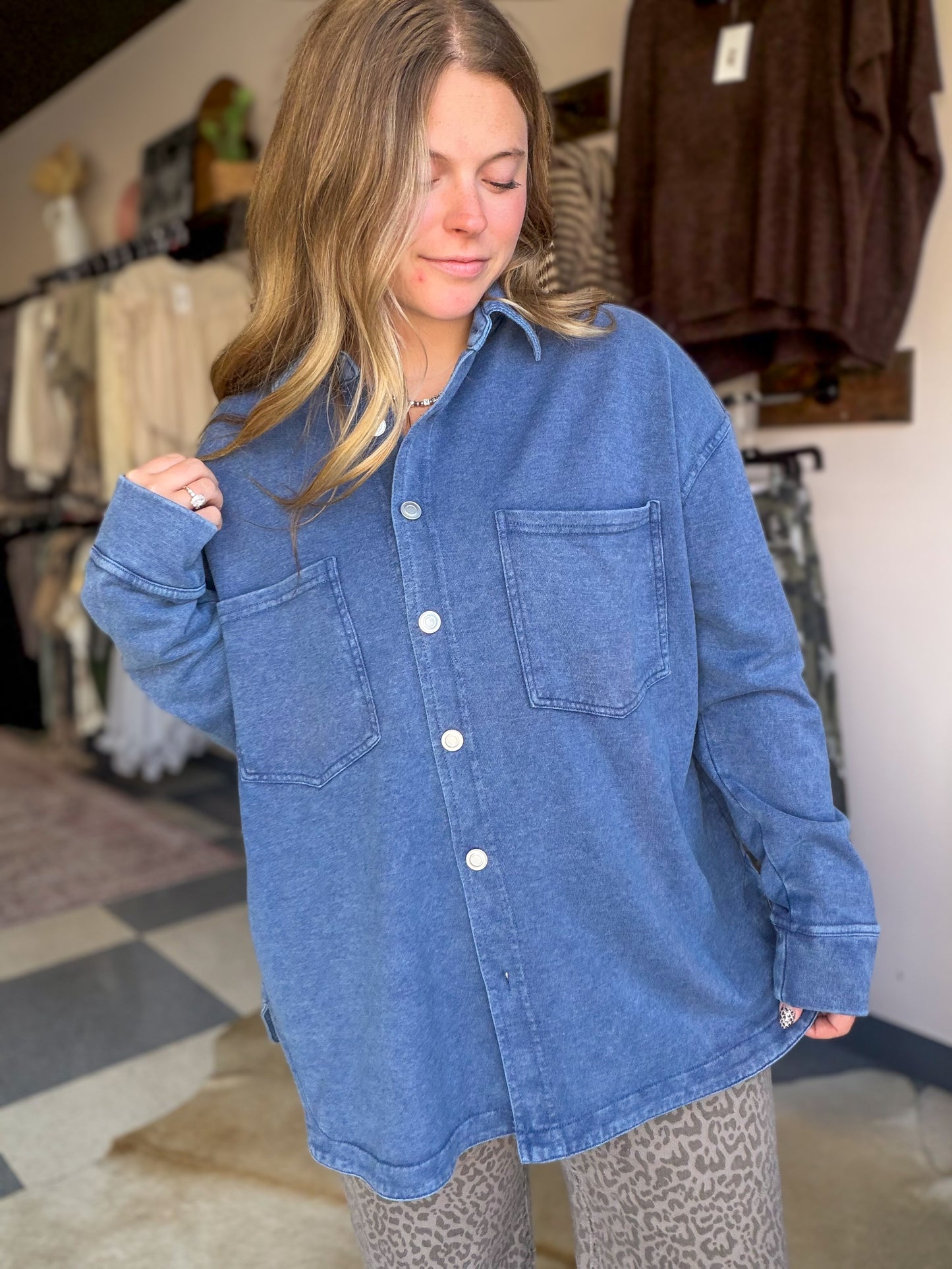 Blue Jean Baby Super Soft Button Up