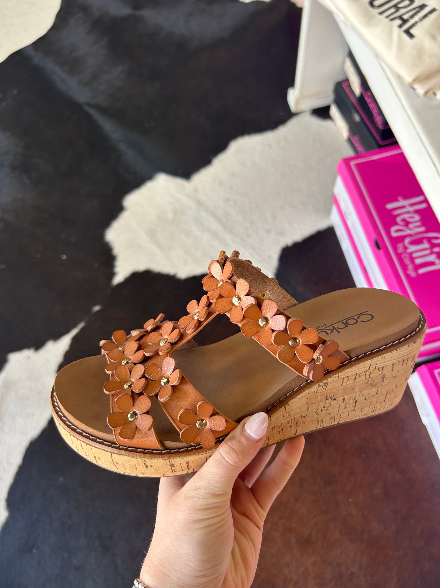 Corkys: Micdrop Floral Wedge