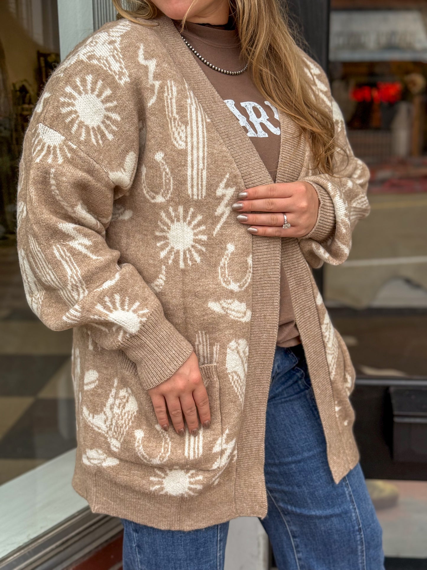 Wild West Cowgirl Knitted Cardigan