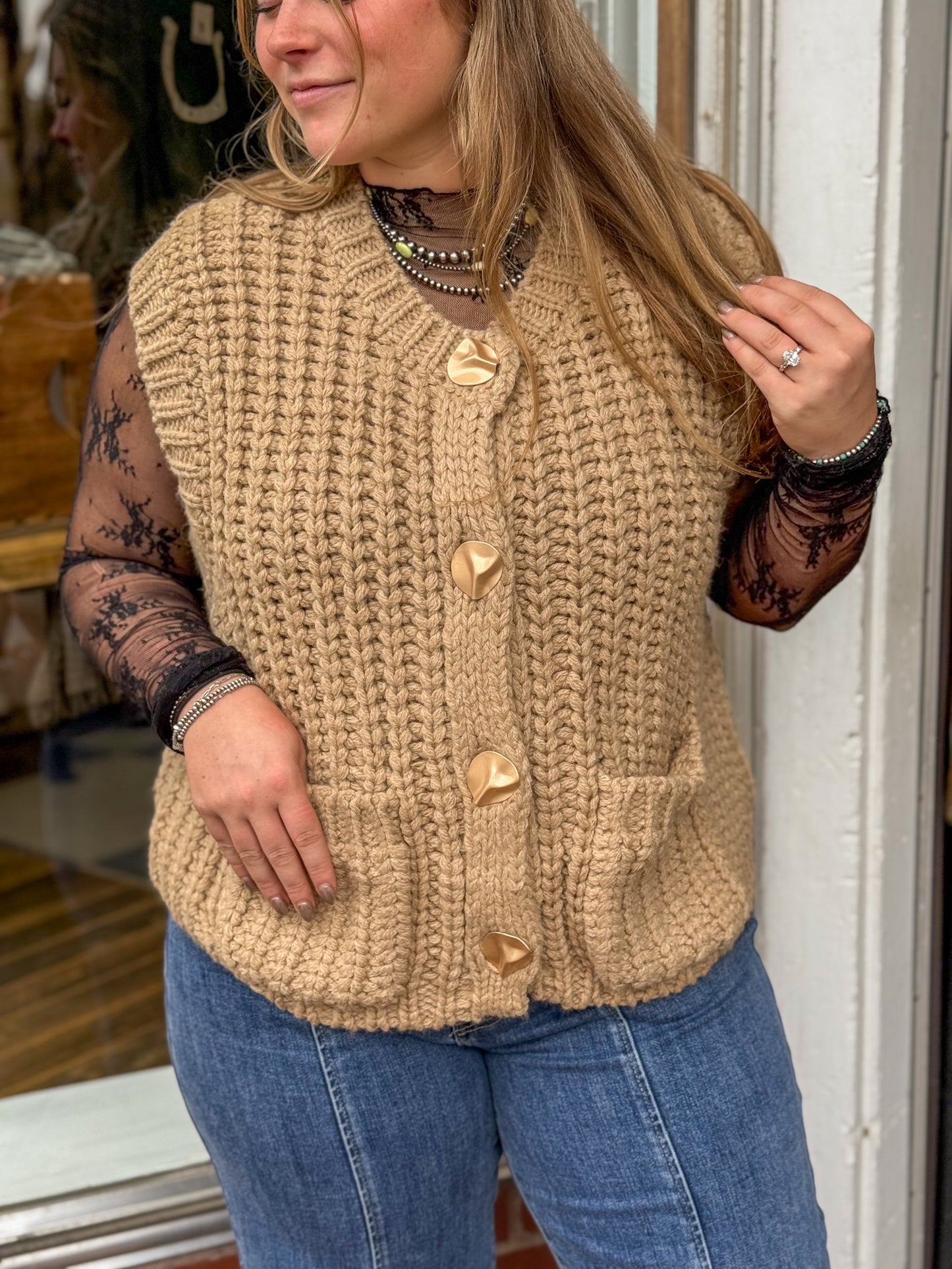 Willow Chunky Knit Sweater Vest