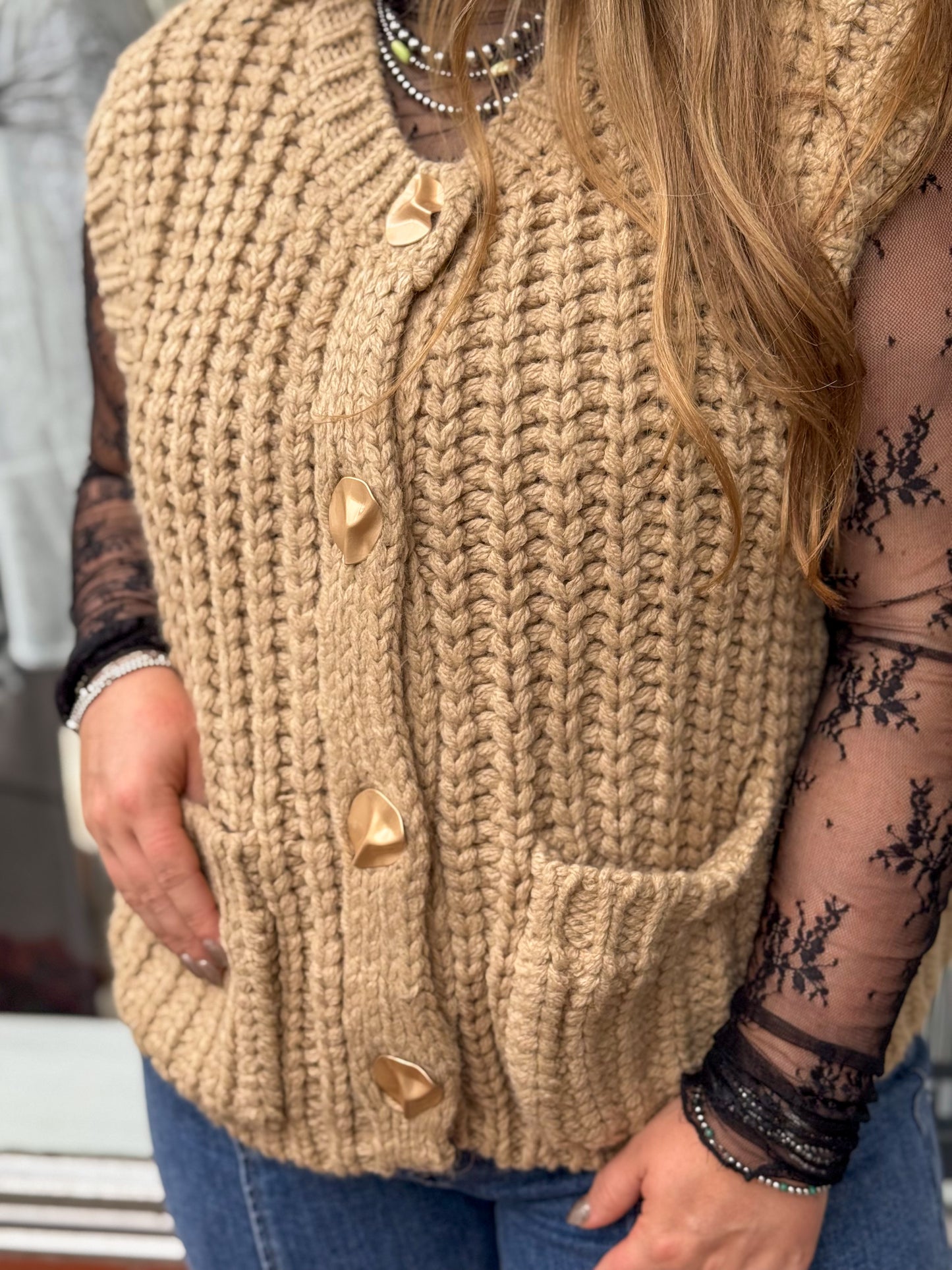 Willow Chunky Knit Sweater Vest