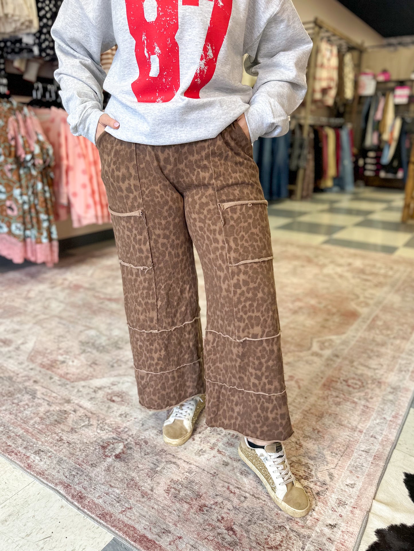 The Oakley Leopard Wide Leg Pant