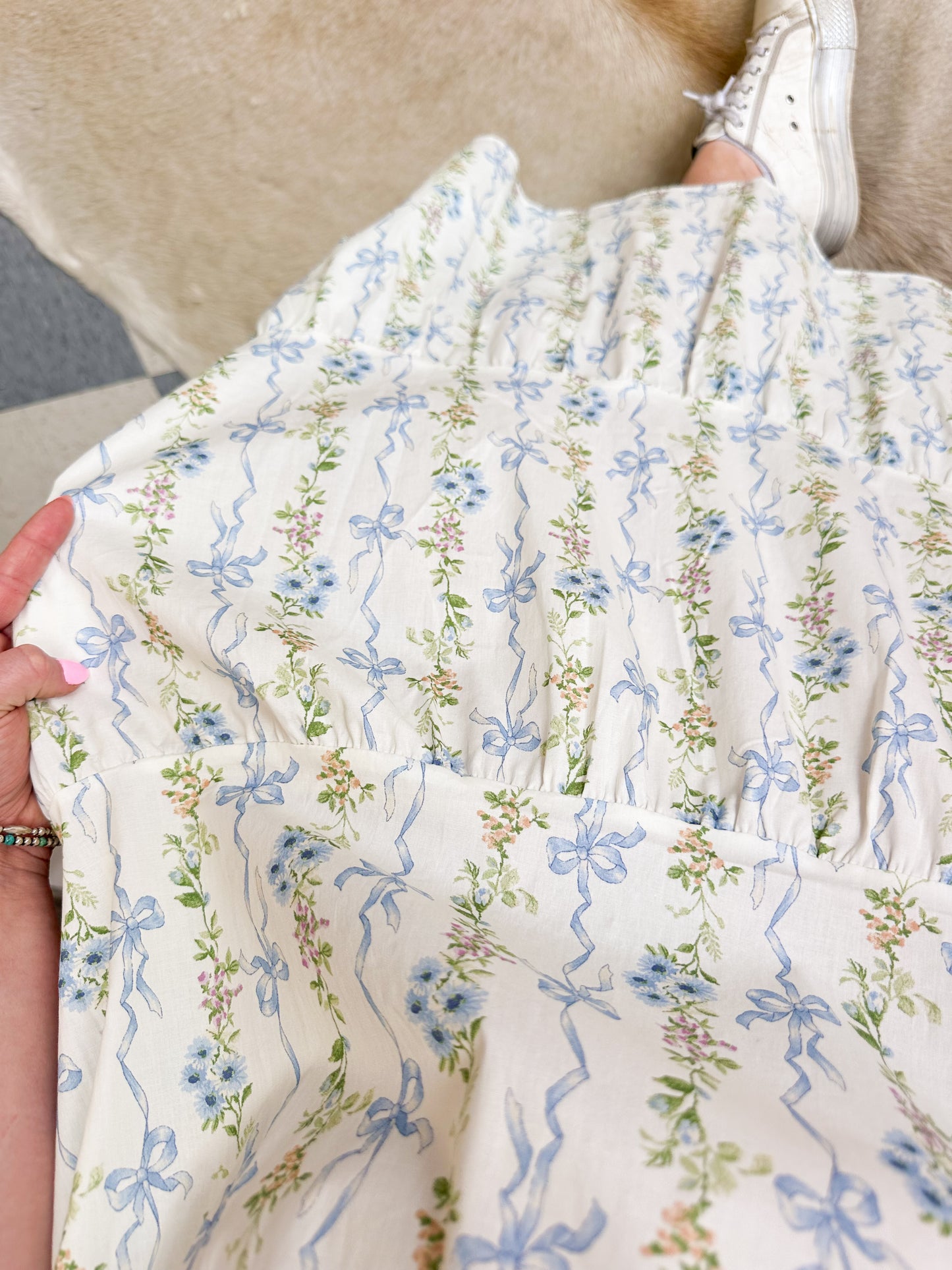 Tilly Floral Tiered Full Length Dress