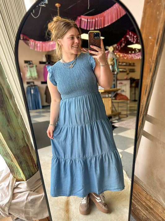 Heidi Smocked Ruffle Dress