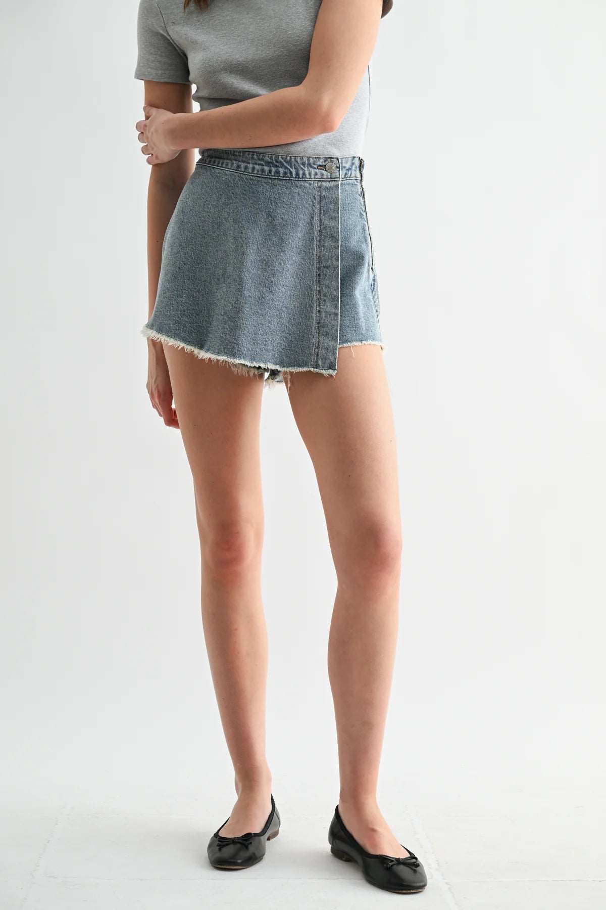 MICA: Denim Vintage Mini Skort