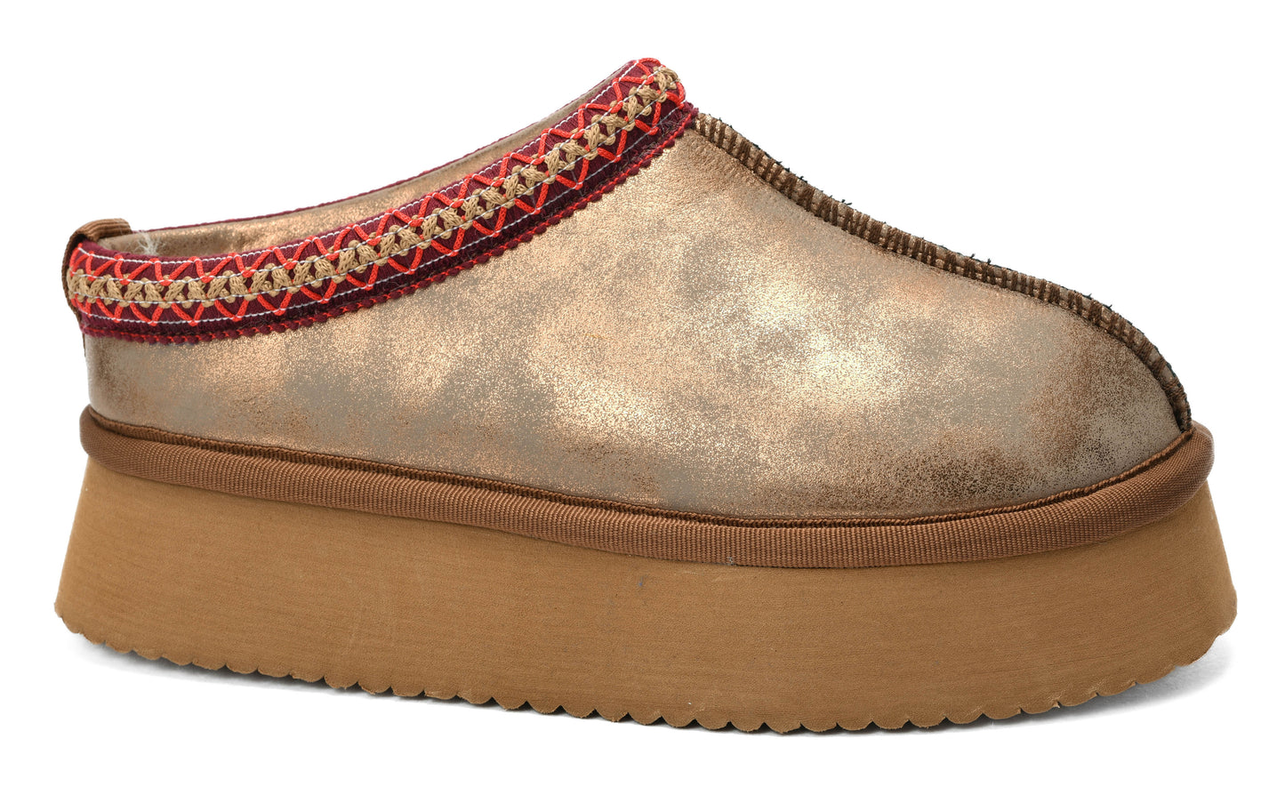 Corkys: Pillow Talk Slippers in Washed Bronze Metallic