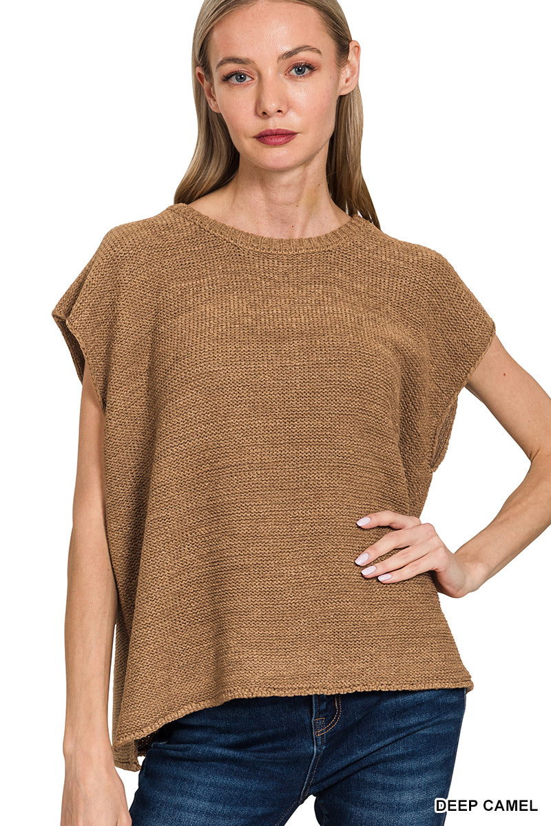 Crewneck Basic Sweater Vest