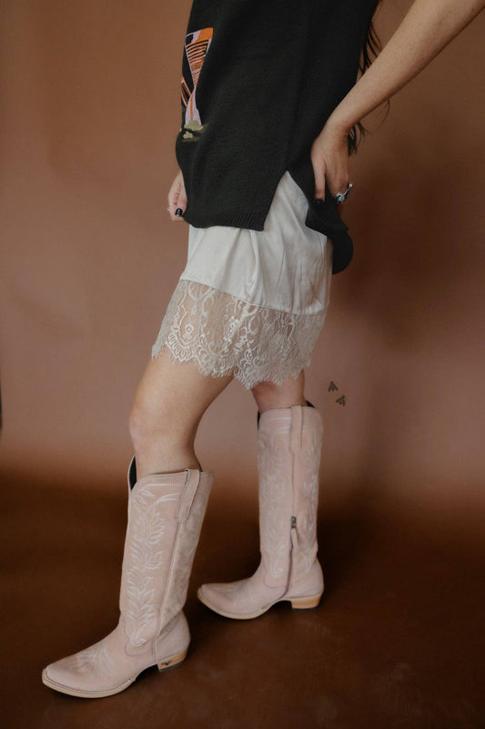 Taupe Lace Skirt Extender