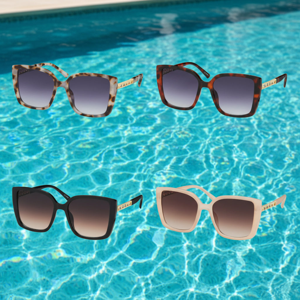 Jade Square Chain Sunglasses