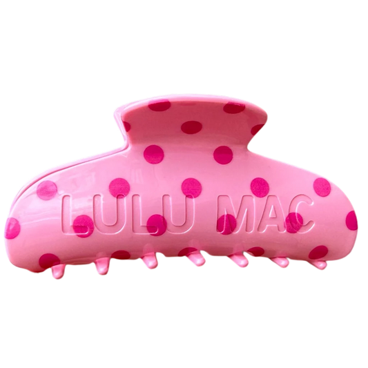 Lulu Mac: Hair Clip-Pink/Hot Pink