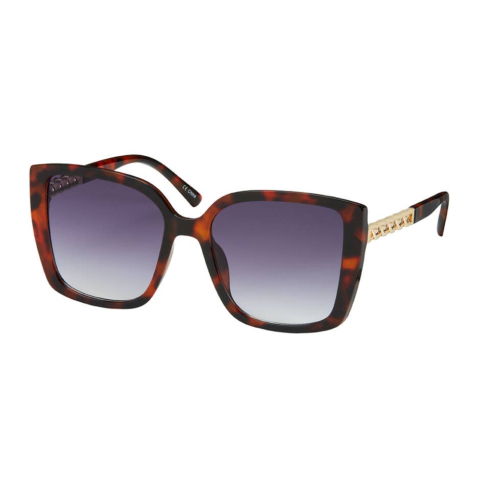 Jade Square Chain Sunglasses