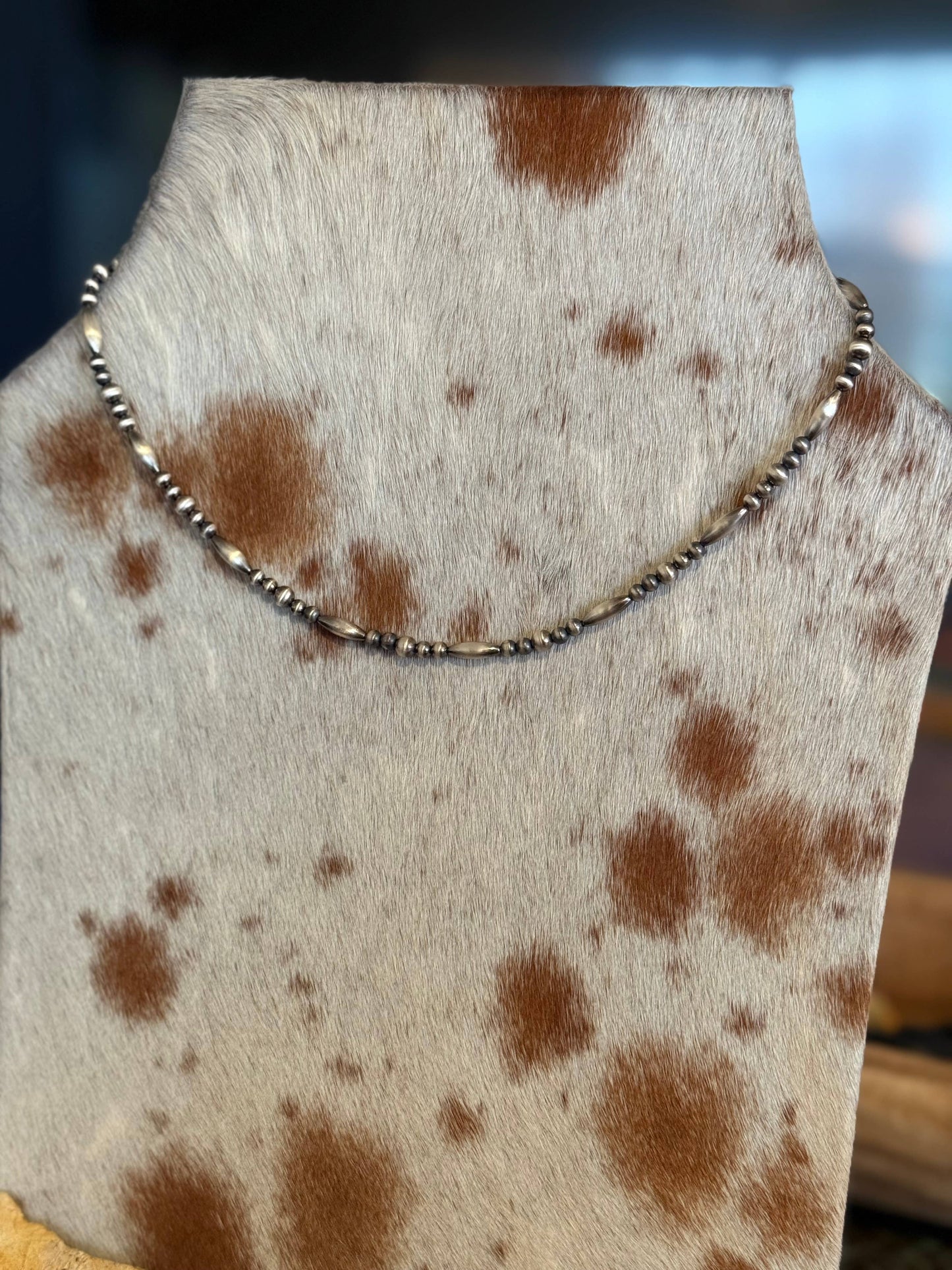 16" Sterling Pearl Torpedo Beads 