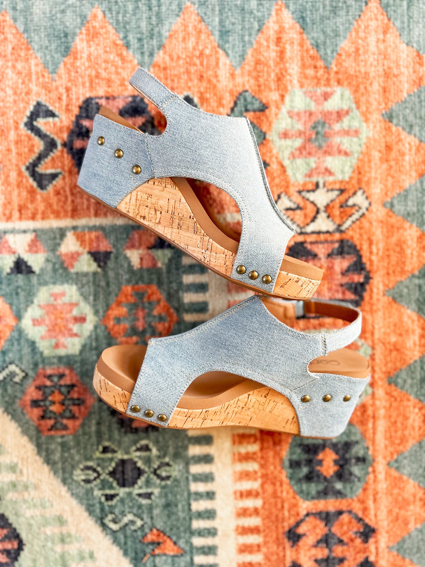 Carley Wedge in Denim