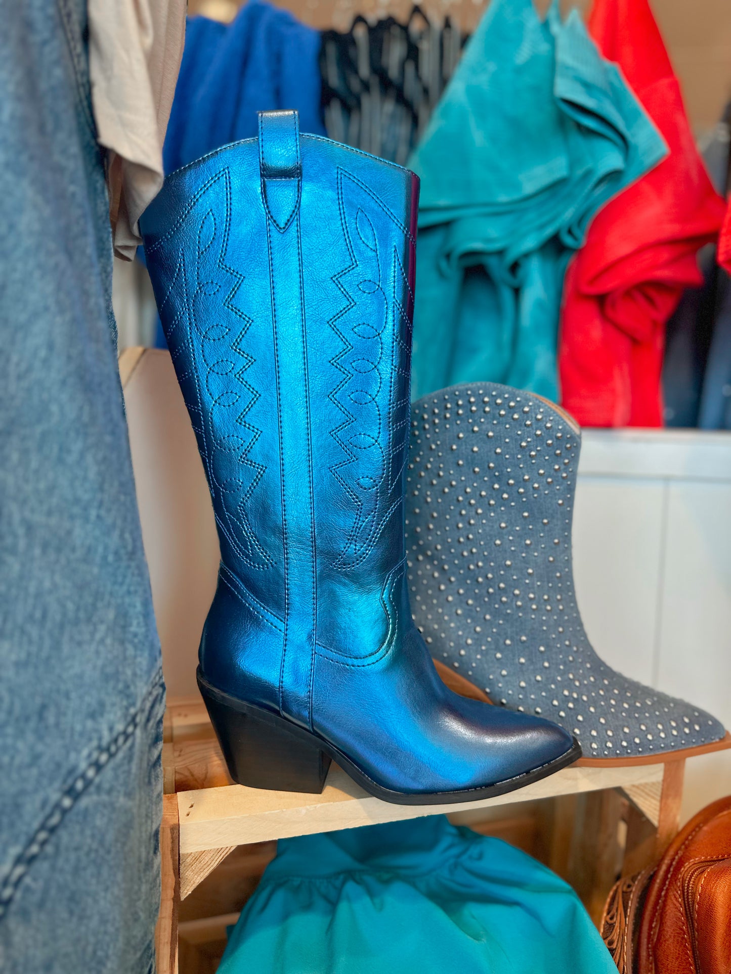 Howdy Electric Blue Boot