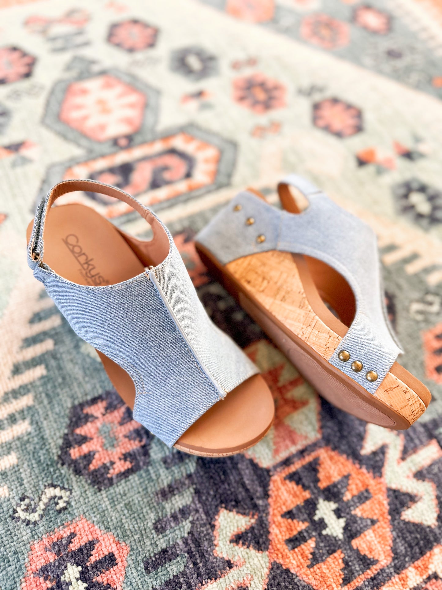 Carley Wedge in Denim